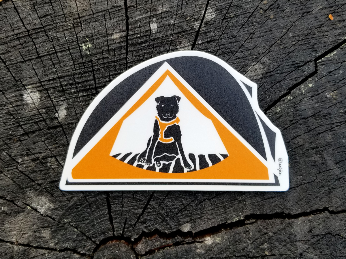 Tent Pup | Sticker